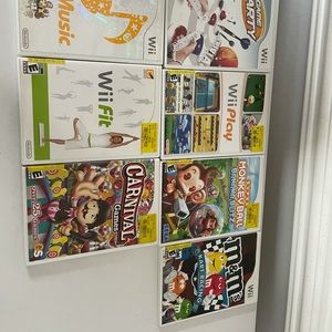 Wii console, games and accessories